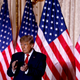 Former US President Donald Trump applauds while speaking at the Mar-a-Lago Club in Palm Beach, Florida, on November 15, 2022. - Donald Trump pulled the trigger on a third White House run on November 15, setting the stage for a bruising Republican nomination battle after a poor midterm election showing by his hand-picked candidates weakened his grip on the party. Trump filed his official candidacy papers with the US election authority moments before he was due to publicly announce his candidacy.